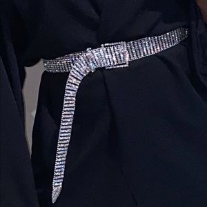 diamanté chain link belt